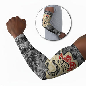 Black Cowgirl Lasso Horseshoe Arm Sleeves Vintage Retro Leopard Animal