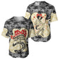 Black Cowgirl Lasso Horseshoe Baseball Jersey Vintage Retro Leopard Animal
