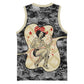 Black Cowgirl Lasso Horseshoe Basketball Jersey Vintage Retro Leopard Animal