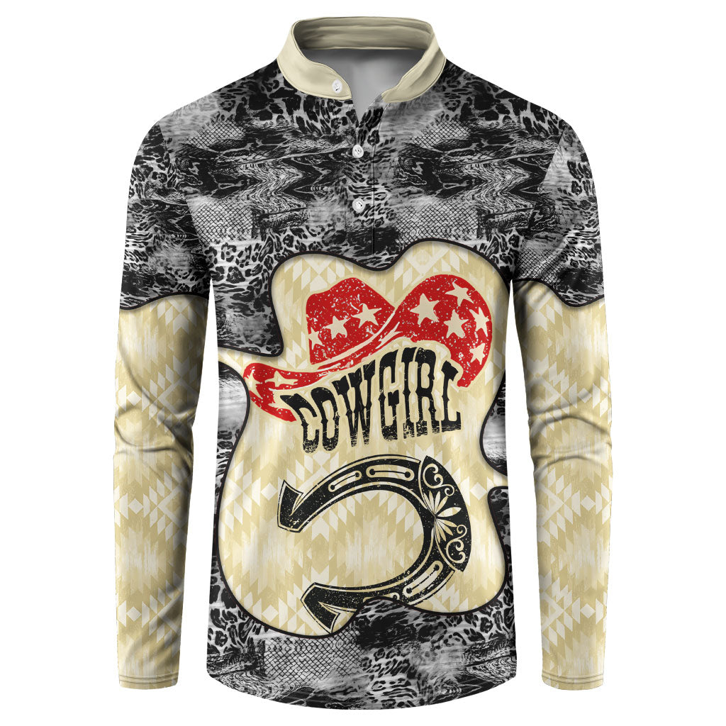 Black Cowgirl Lasso Horseshoe Button Sweatshirt Vintage Retro Leopard Animal