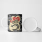 Black Cowgirl Lasso Horseshoe Ceramic Mug Vintage Retro Leopard Animal