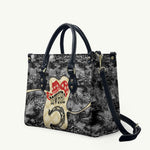 Black Cowgirl Lasso Horseshoe Leather Bag Vintage Retro Leopard Animal