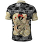 Black Cowgirl Lasso Horseshoe Polo Shirt Vintage Retro Leopard Animal