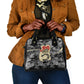 Black Cowgirl Lasso Horseshoe Shoulder Handbag Vintage Retro Leopard Animal