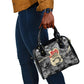 Black Cowgirl Lasso Horseshoe Shoulder Handbag Vintage Retro Leopard Animal