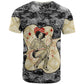 Black Cowgirl Lasso Horseshoe T shirt Vintage Retro Leopard Animal