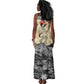 Black Cowgirl Lasso Horseshoe Tank Maxi Dress Vintage Retro Leopard Animal
