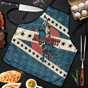 Bill Pickett Black Cowboy Apron Western American Heritage - Grunge Stars And Stripes