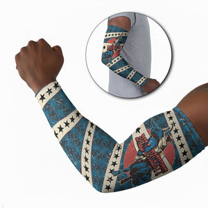 Bill Pickett Black Cowboy Arm Sleeves Western American Heritage - Grunge Stars And Stripes