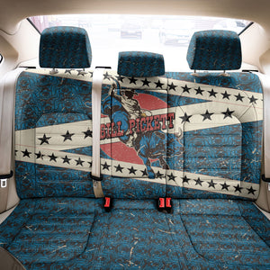 Bill Pickett Black Cowboy Back Car Seat Cover Western American Heritage - Grunge Stars And Stripes