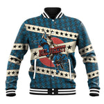 Bill Pickett Black Cowboy Baseball Jacket Western American Heritage - Grunge Stars And Stripes