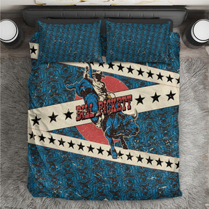 Bill Pickett Black Cowboy Bedding Set Western American Heritage - Grunge Stars And Stripes