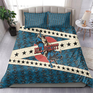 Bill Pickett Black Cowboy Bedding Set Western American Heritage - Grunge Stars And Stripes