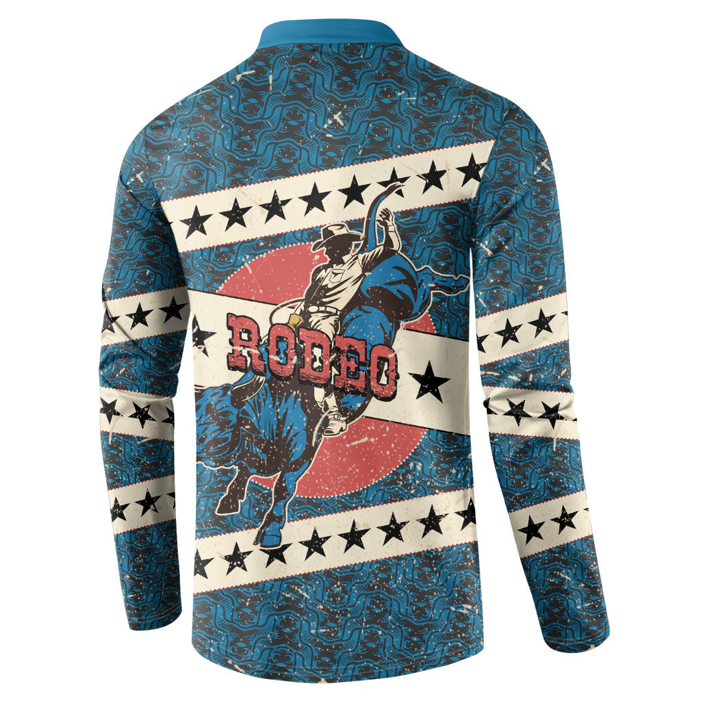 Bill Pickett Black Cowboy Button Sweatshirt Western American Heritage - Grunge Stars And Stripes