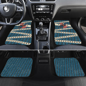 Bill Pickett Black Cowboy Car Mats Western American Heritage - Grunge Stars And Stripes