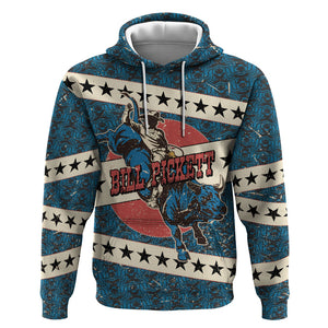 Bill Pickett Black Cowboy Hoodie Western American Heritage - Grunge Stars And Stripes