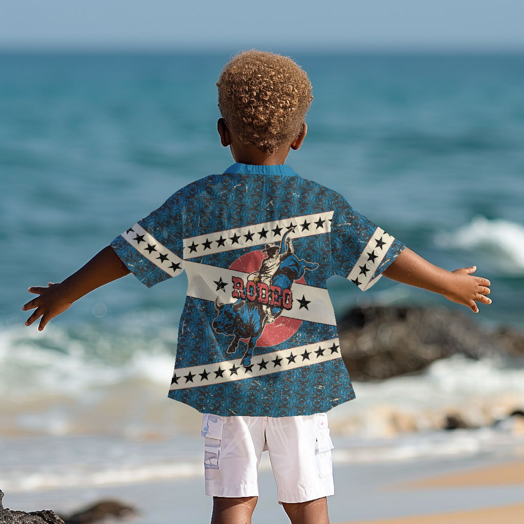 Bill Pickett Black Cowboy Kid Hawaiian Shirt Western American Heritage - Grunge Stars And Stripes