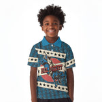 Bill Pickett Black Cowboy Kid Polo Shirt Western American Heritage - Grunge Stars And Stripes