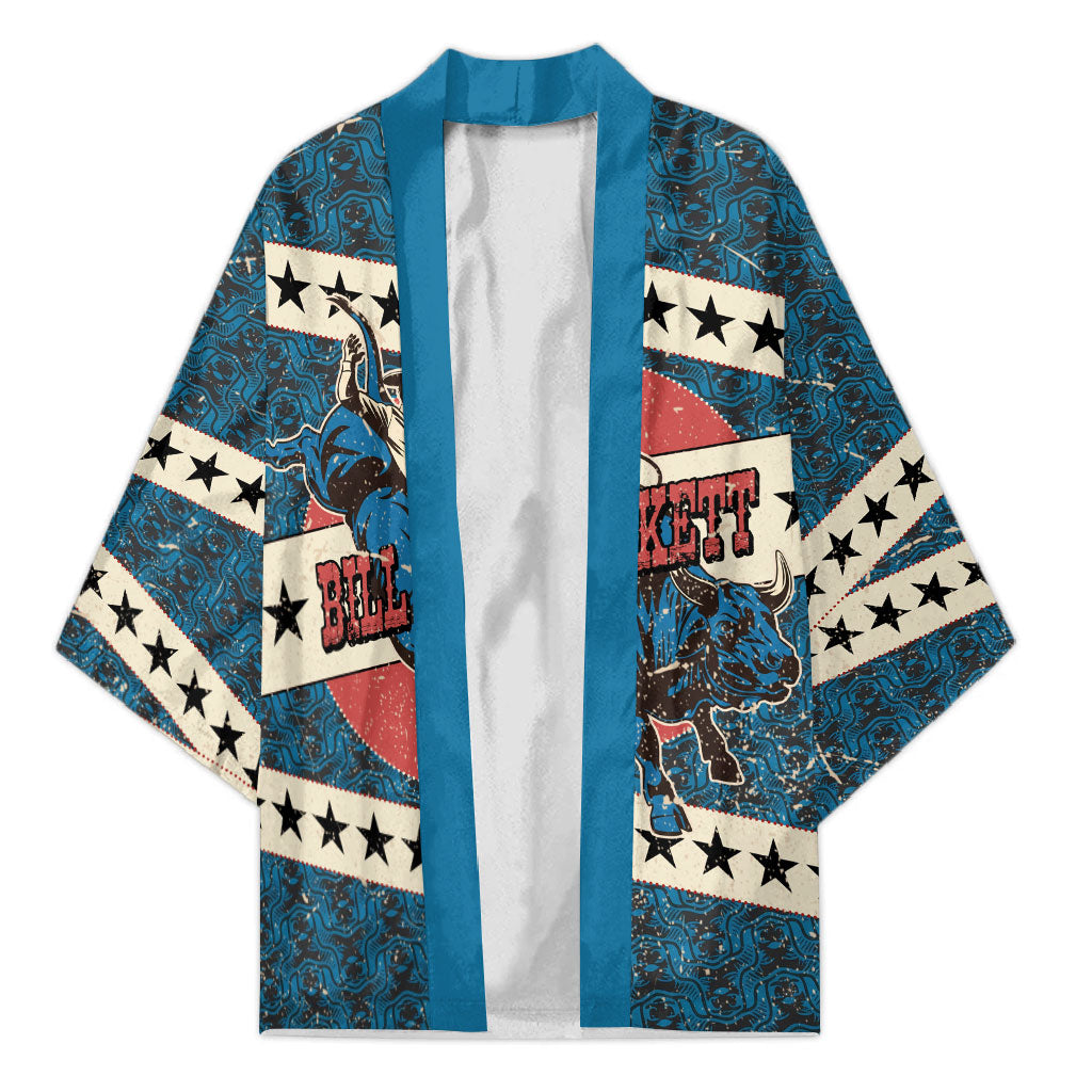 Bill Pickett Black Cowboy Kimono Western American Heritage - Grunge Stars And Stripes