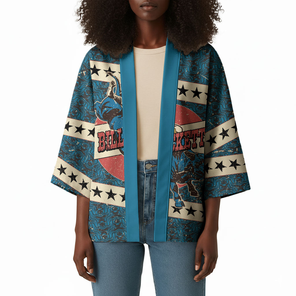 Bill Pickett Black Cowboy Kimono Western American Heritage - Grunge Stars And Stripes