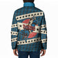 Bill Pickett Black Cowboy Padded Jacket Western American Heritage - Grunge Stars And Stripes