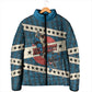 Bill Pickett Black Cowboy Padded Jacket Western American Heritage - Grunge Stars And Stripes