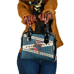 Bill Pickett Black Cowboy Shoulder Handbag Western American Heritage - Grunge Stars And Stripes