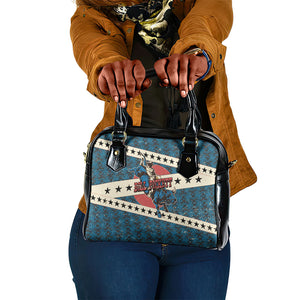Bill Pickett Black Cowboy Shoulder Handbag Western American Heritage - Grunge Stars And Stripes