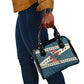 Bill Pickett Black Cowboy Shoulder Handbag Western American Heritage - Grunge Stars And Stripes