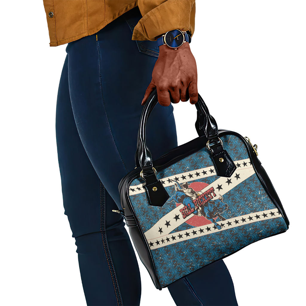 Bill Pickett Black Cowboy Shoulder Handbag Western American Heritage - Grunge Stars And Stripes