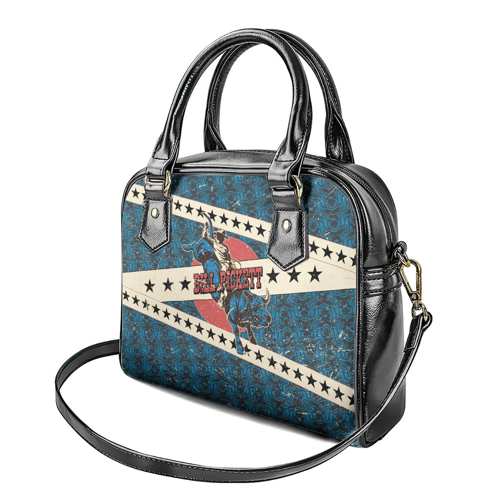 Bill Pickett Black Cowboy Shoulder Handbag Western American Heritage - Grunge Stars And Stripes