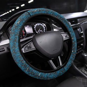 Bill Pickett Black Cowboy Steering Wheel Cover Western American Heritage - Grunge Stars And Stripes