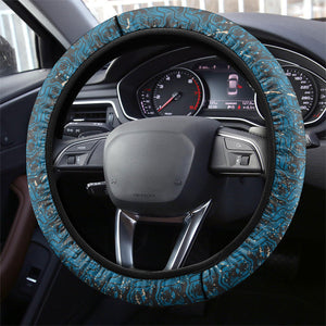 Bill Pickett Black Cowboy Steering Wheel Cover Western American Heritage - Grunge Stars And Stripes