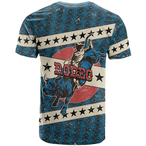 Bill Pickett Black Cowboy T shirt Western American Heritage - Grunge Stars And Stripes
