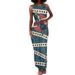 Bill Pickett Black Cowboy Tank Maxi Dress Western American Heritage - Grunge Stars And Stripes
