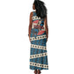 Bill Pickett Black Cowboy Tank Maxi Dress Western American Heritage - Grunge Stars And Stripes