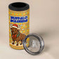 Buffalo Soldiers Christmas 4 in 1 Can Cooler Tumbler Yellow Cartoon Buffalo Santa Hat Design - African Pride