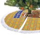 Buffalo Soldiers Christmas Tree Skirt Yellow Cartoon Buffalo Santa Hat Design - African Pride
