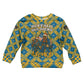 Buffalo Soldiers Christmas Kid Ugly Christmas Sweater Blue Yellow Plaid Parade Illustration Design - African Pride