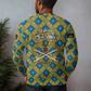 Buffalo Soldiers Christmas Ugly Christmas Sweater Blue Yellow Plaid Parade Illustration Design - African Pride