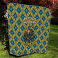 Buffalo Soldiers Christmas Quilt Blue Yellow Plaid Parade Illustration Design - African Pride