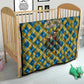 Buffalo Soldiers Christmas Quilt Blue Yellow Plaid Parade Illustration Design - African Pride
