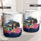 Equatorial Guinea Independence Day Mandrill Laundry Basket Patriotic Floral African Pride Map