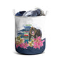 Equatorial Guinea Independence Day Mandrill Laundry Basket Patriotic Floral African Pride Map