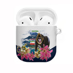 Equatorial Guinea Independence Day Mandrill AirPods Case Patriotic Floral African Pride Map