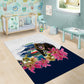 Equatorial Guinea Independence Day Mandrill Area Rug Patriotic Floral African Pride Map