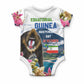 Equatorial Guinea Independence Day Mandrill Baby Onesie Patriotic Floral African Pride Map