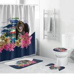 Equatorial Guinea Independence Day Mandrill Bathroom Set Patriotic Floral African Pride Map