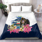 Equatorial Guinea Independence Day Mandrill Bedding Set Patriotic Floral African Pride Map
