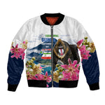 Equatorial Guinea Independence Day Mandrill Bomber Jacket Patriotic Floral African Pride Map